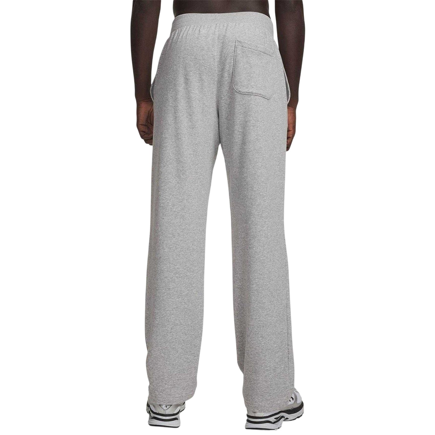 Grey-Black - Back - Under Armour Mens Rival Fleece Lightweight Joggers