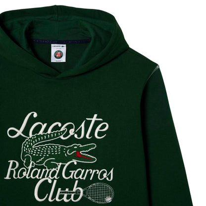 Green - Side - Lacoste Unisex Adult Roland Garros Edition Hoodie