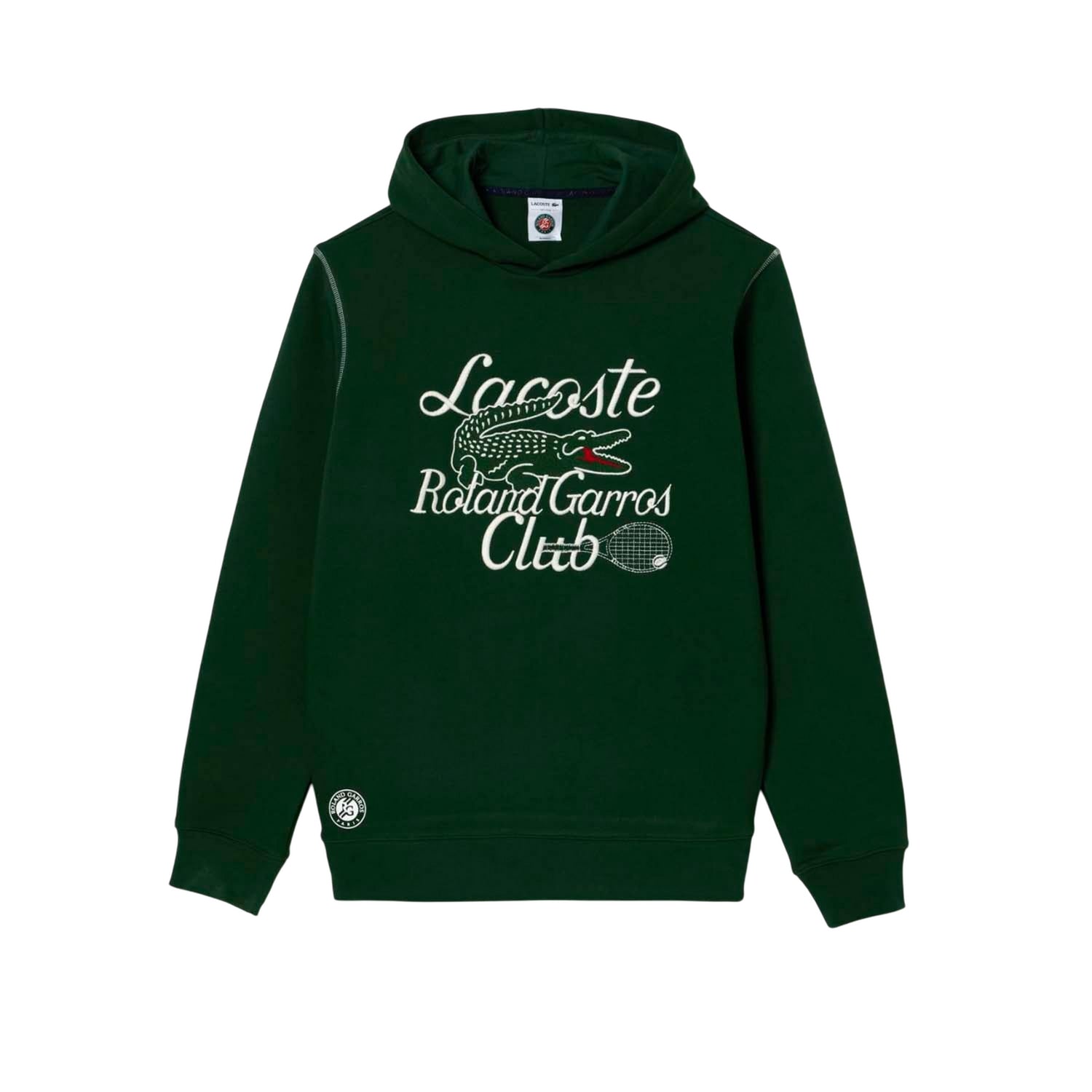 Green - Front - Lacoste Unisex Adult Roland Garros Edition Hoodie
