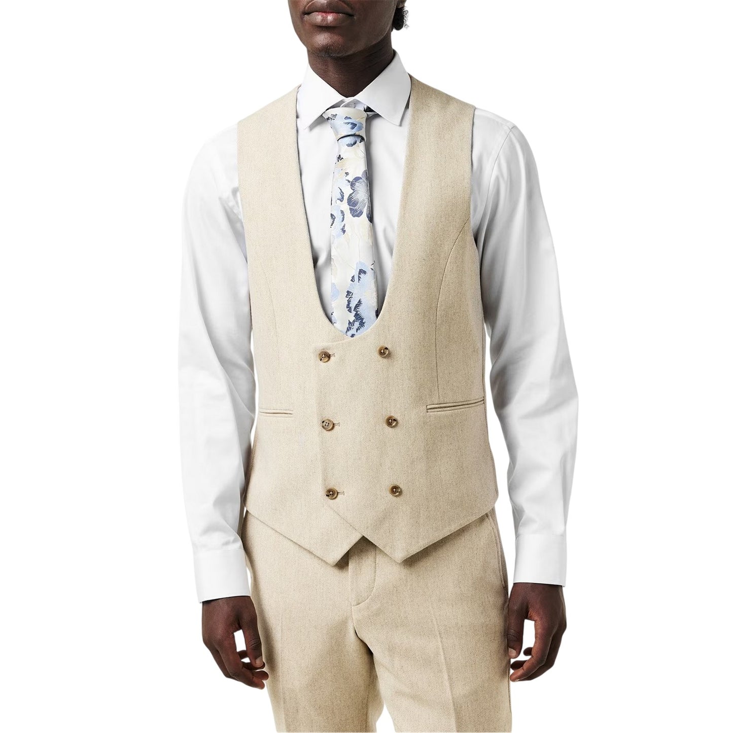 Neutral - Lifestyle - Without Prejudice Mens Archer Donegal Waistcoat