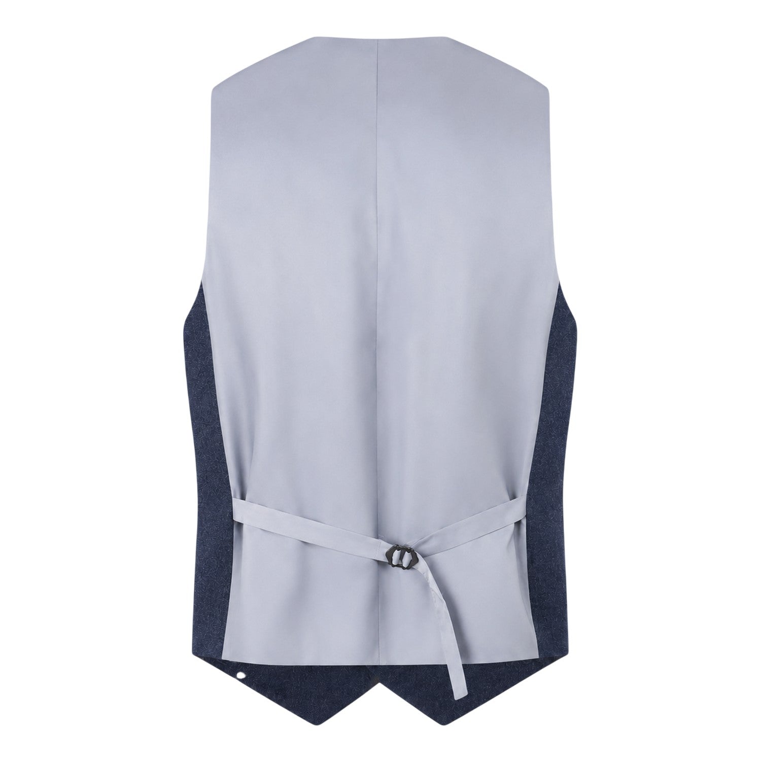 Navy Blue - Back - Without Prejudice Mens Archer Donegal Waistcoat