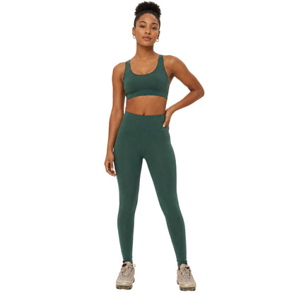 Moss - Pack Shot - Girlfriend Collective Womens-Ladies Leggings