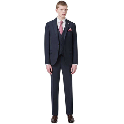 Navy - Lifestyle - Twisted Tailor Mens Slim Waistcoat