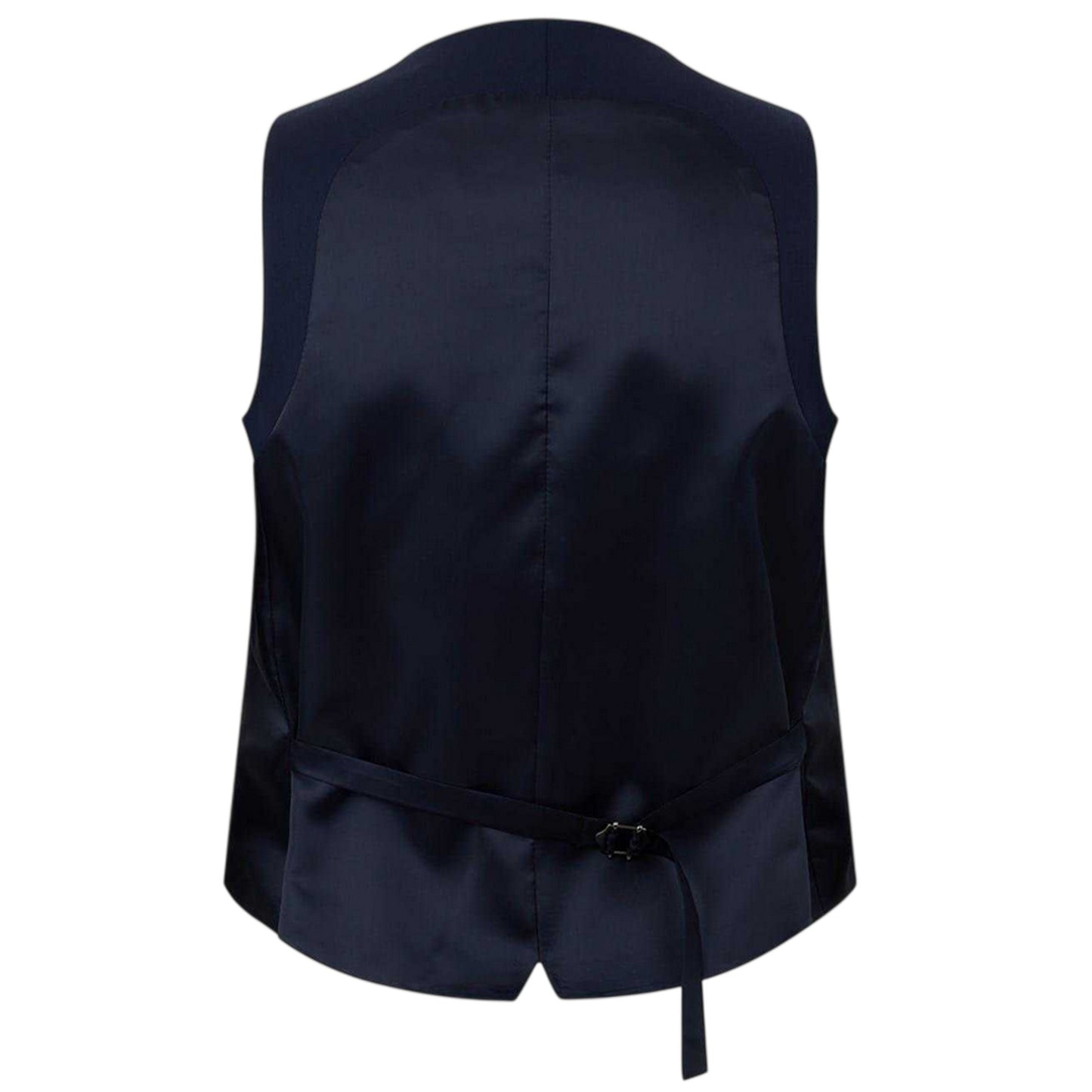 Navy - Back - Twisted Tailor Mens Slim Waistcoat