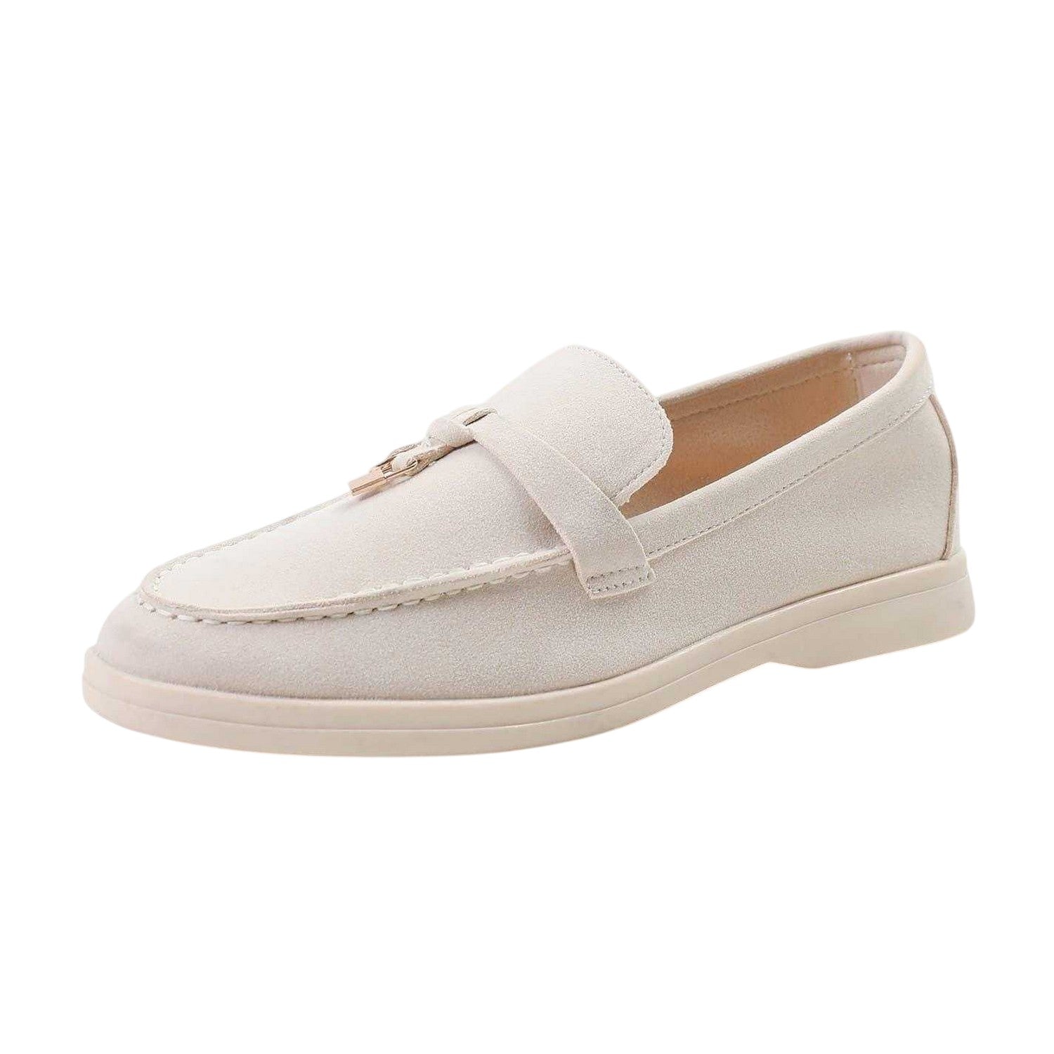 Beige - Back - Where´s That From Womens-Ladies Pegasus Penny Loafers