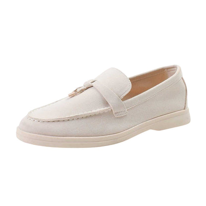 Beige - Back - Where´s That From Womens-Ladies Pegasus Penny Loafers