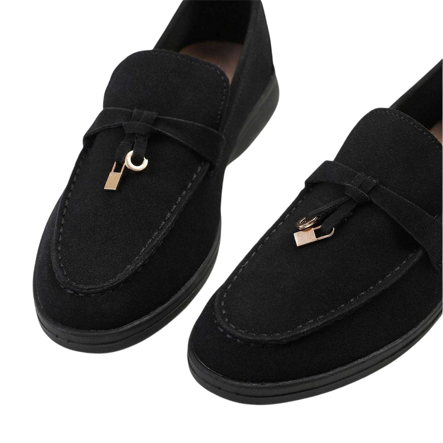 Black - Side - Where´s That From Womens-Ladies Pegasus Penny Loafers