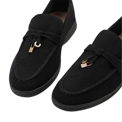 Black - Side - Where´s That From Womens-Ladies Pegasus Penny Loafers