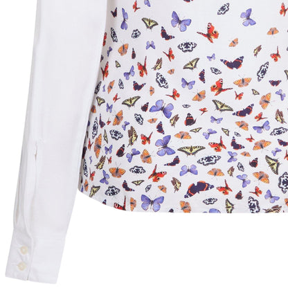 White - Lifestyle - Musto Womens-Ladies Country Butterflies Shirt