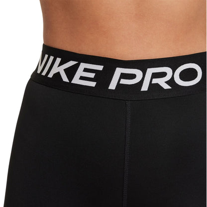 Black-White - Side - Nike Girls Pro Tights