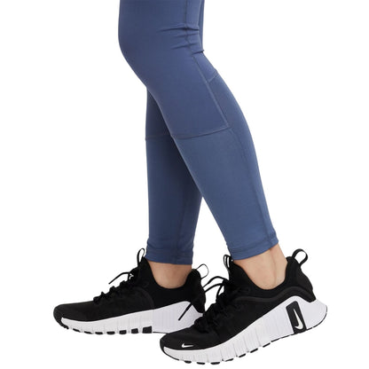 Diffused Blue - Side - Nike Girls Pro Tights