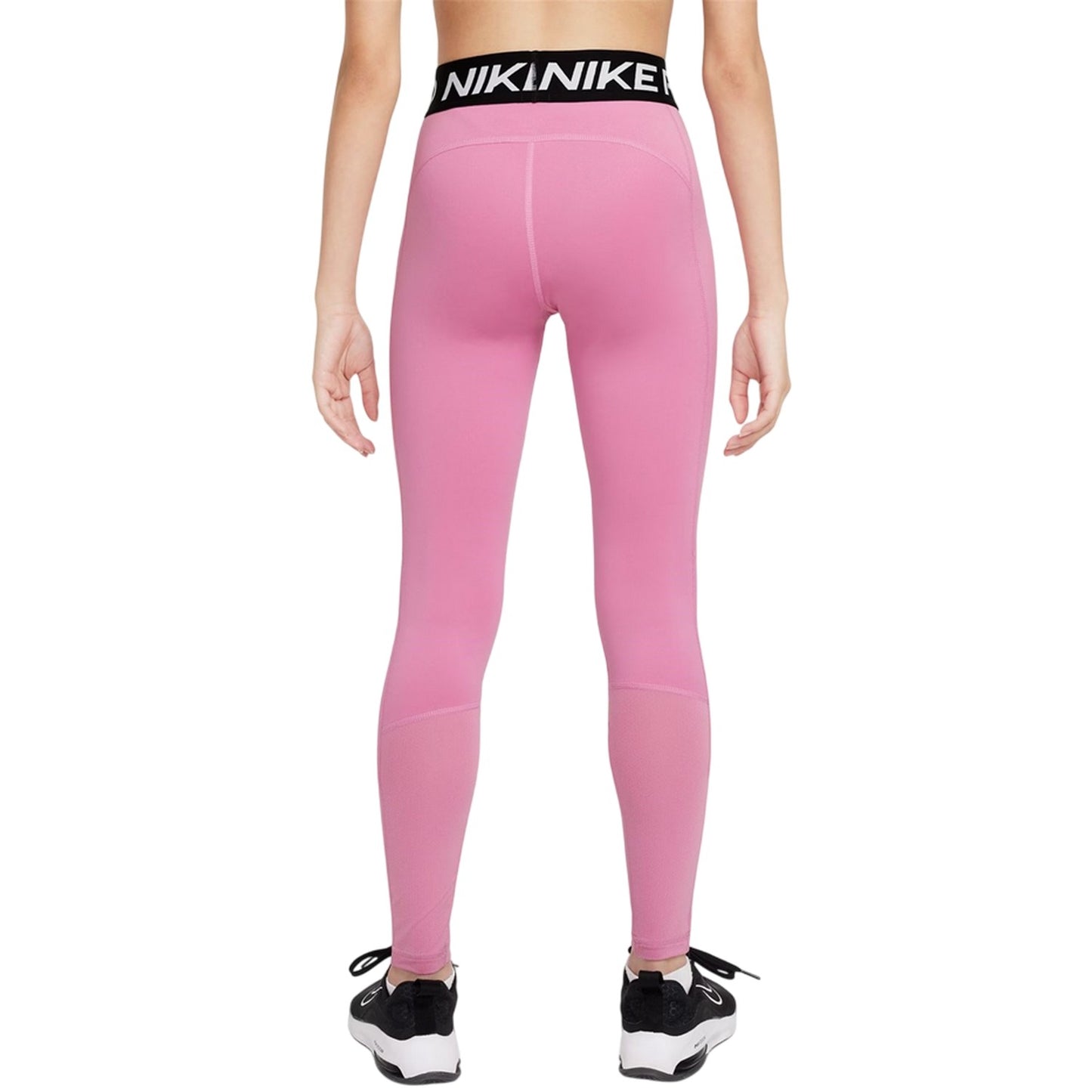Flamingo Pink - Back - Nike Girls Pro Tights