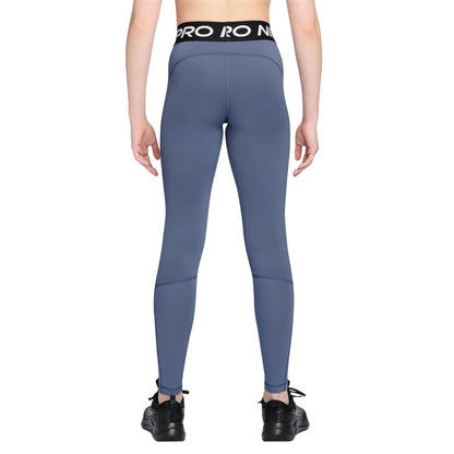 Indigo - Back - Nike Girls Pro Tights