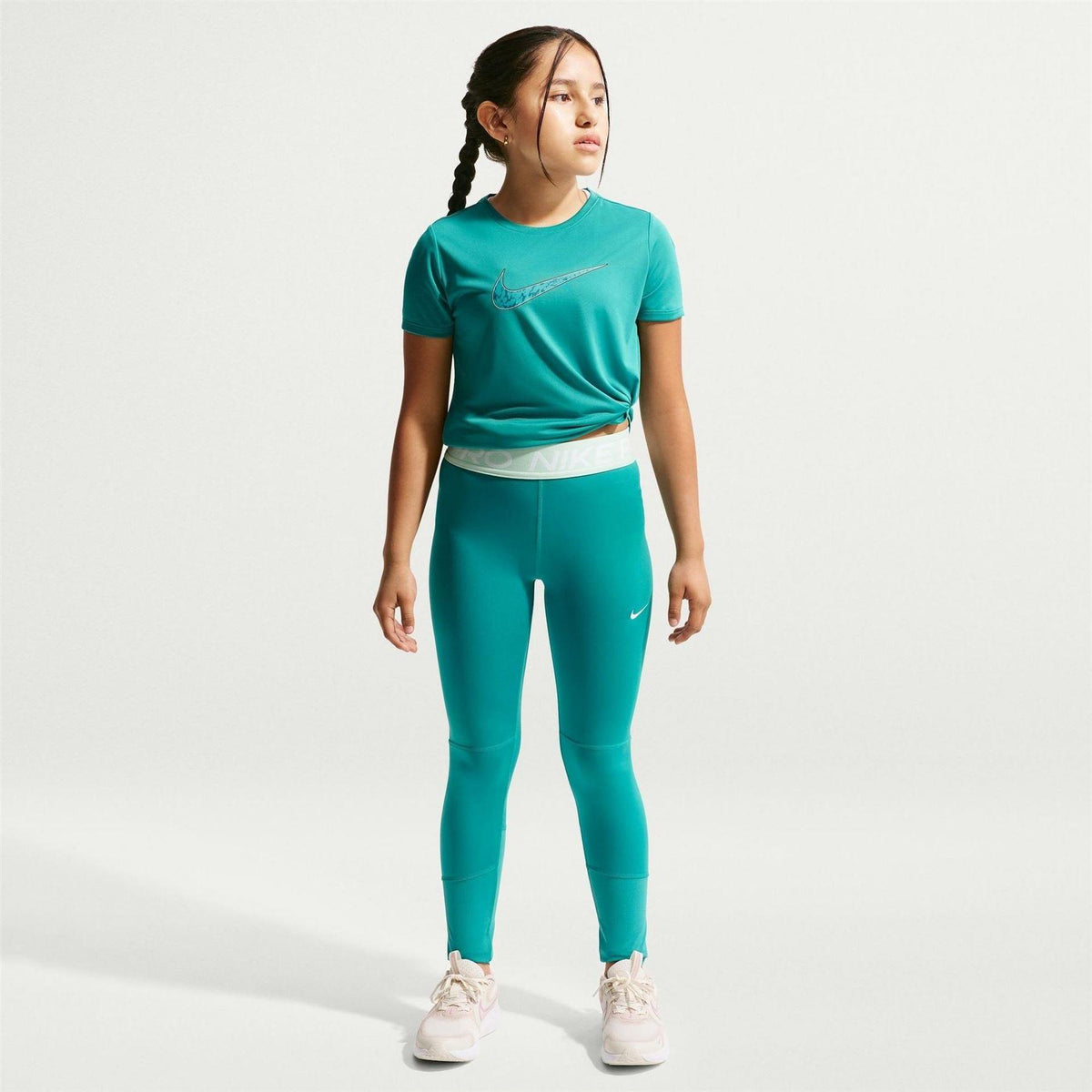 Arctic Green - Lifestyle - Nike Girls Pro Tights