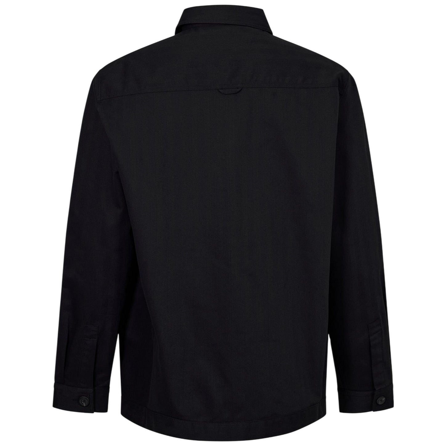 Black - Back - Hugo Mens Chest Pocket Shirt Jacket
