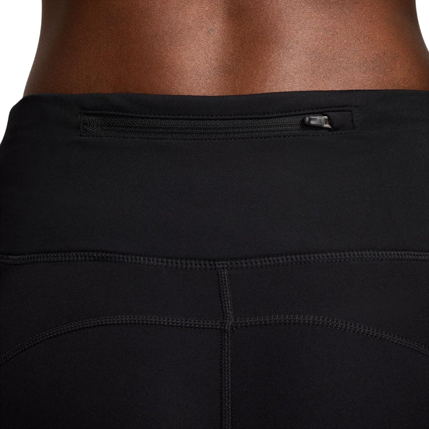 Black-White - Side - Nike Womens-Ladies Fast Dri-FIT Leggings