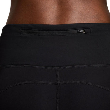 Black-White - Side - Nike Womens-Ladies Fast Dri-FIT Leggings