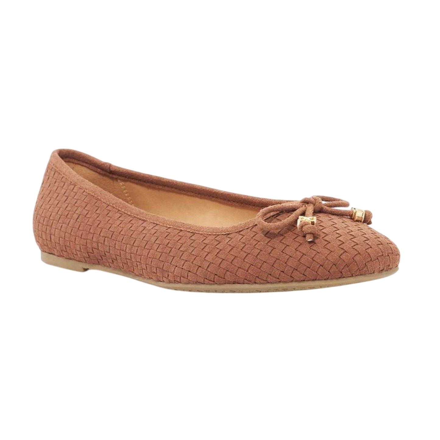 Tan - Side - Dune London Womens-Ladies Lo Harries Ballet Flats