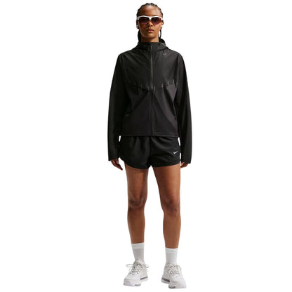 Black - Close up - Nike Womens-Ladies Aero Swift Windrunner Jacket