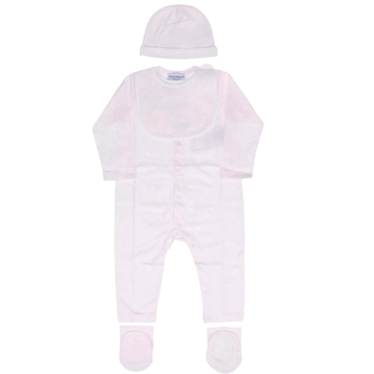 Pink - Front - Emporio Armani Baby Cotton Gift Box Set