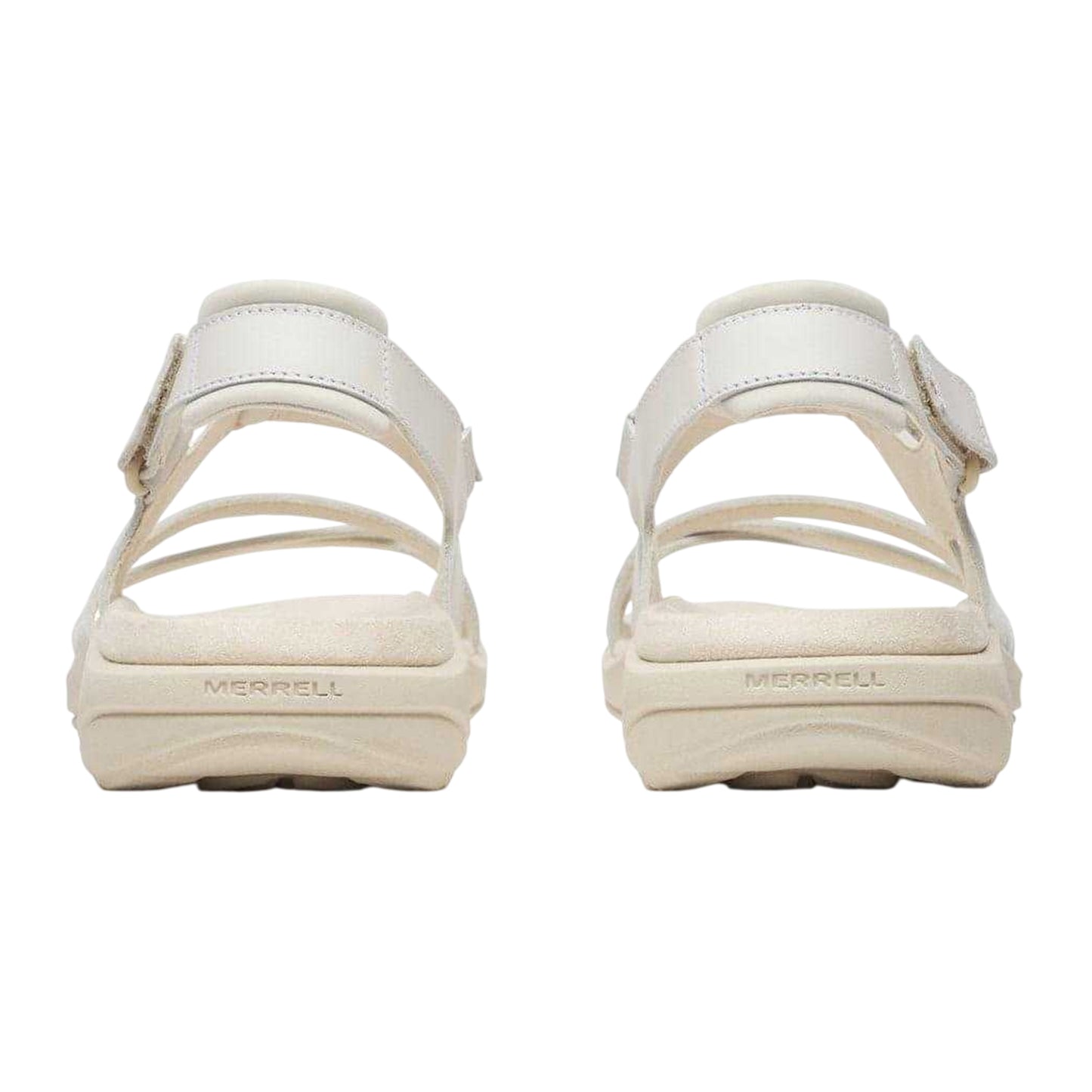 White - Back - Merrell Womens-Ladies Harbour Full Grain Leather Backstrap Sandals