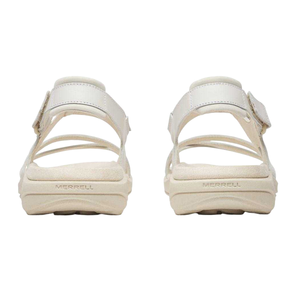 White - Back - Merrell Womens-Ladies Harbour Full Grain Leather Backstrap Sandals