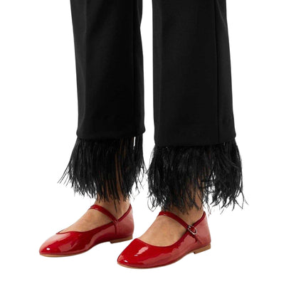 Red - Pack Shot - Steve Madden Womens-Ladies Mary Jane Ballet Flats