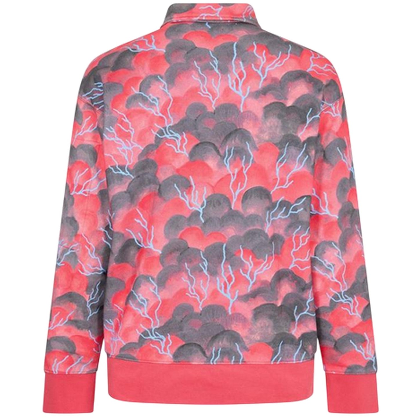 Multicoloured - Back - Levis Mens Lacoste All-Over Print Collared Sweatshirt