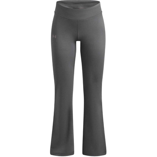 Green Clay - Front - Under Armour Girls Flared Leg Leggings
