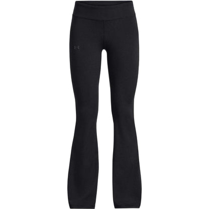 Black - Front - Under Armour Girls Flared Leg Leggings