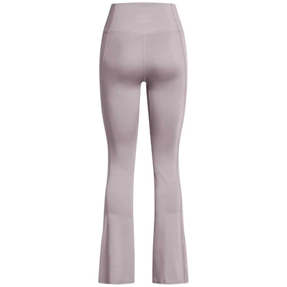 Grey - Back - Under Armour Womens-Ladies Flared Yoga Pants