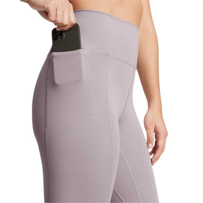 Grey - Pack Shot - Under Armour Womens-Ladies Flared Yoga Pants