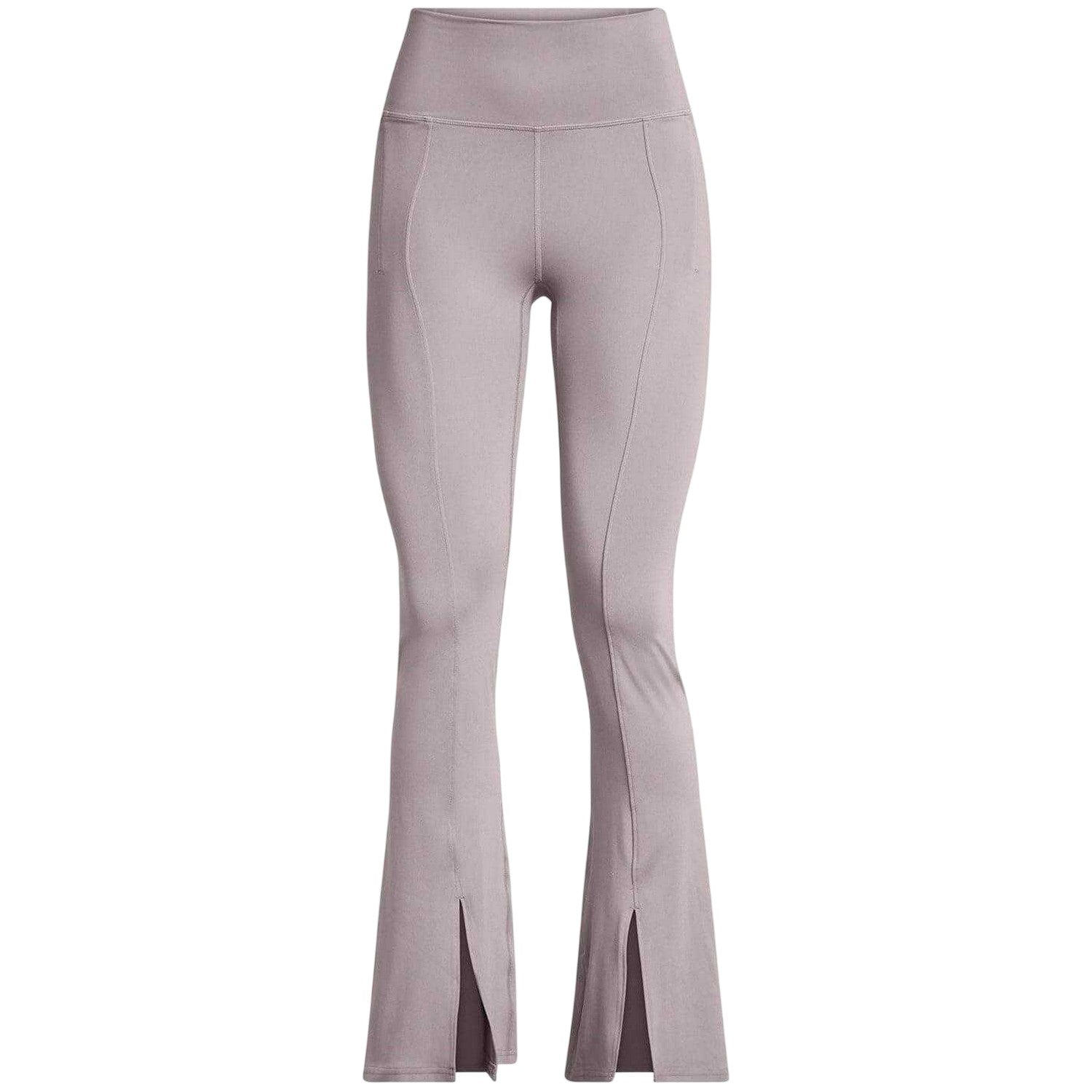 Grey - Front - Under Armour Womens-Ladies Flared Yoga Pants