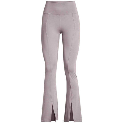 Grey - Front - Under Armour Womens-Ladies Flared Yoga Pants