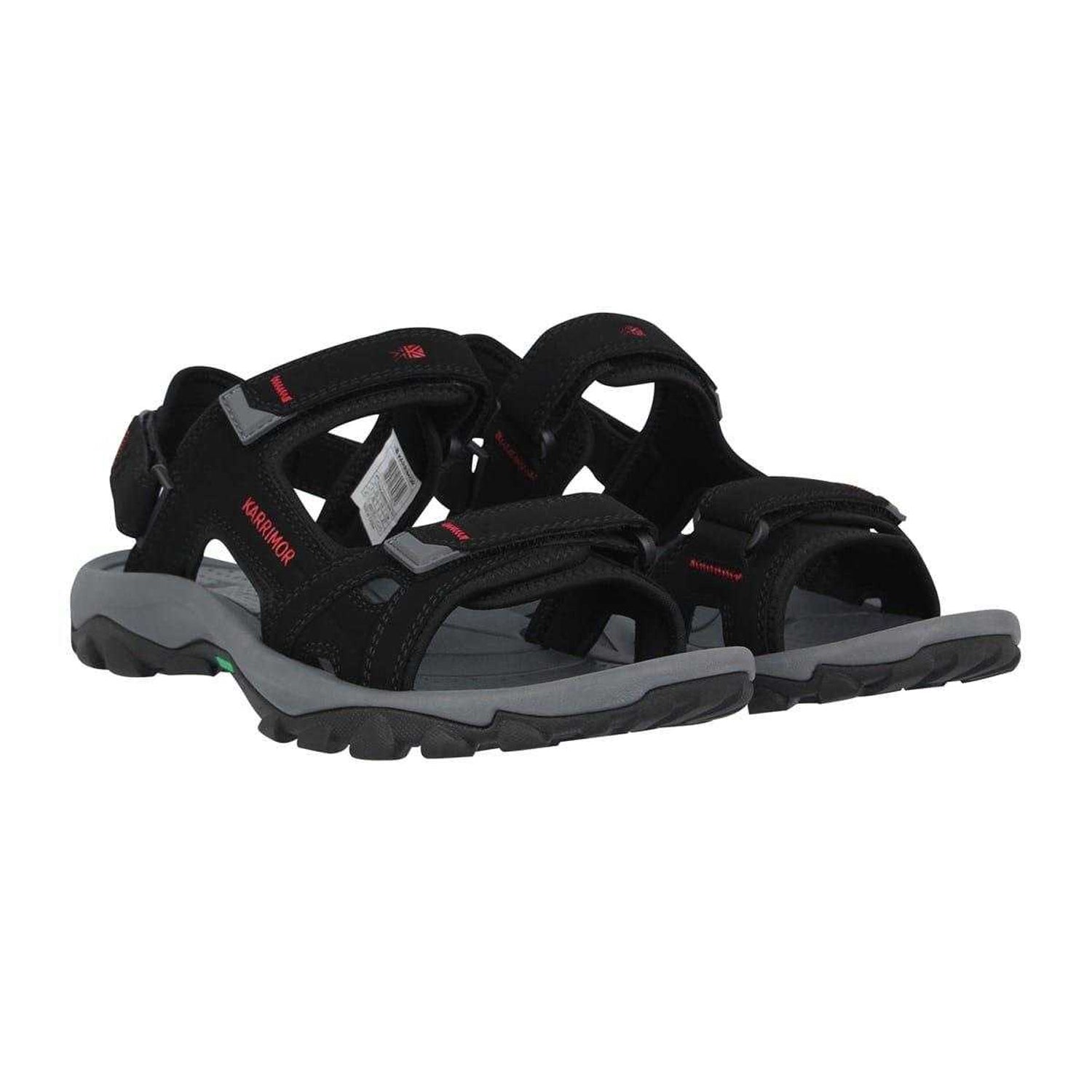 Black - Pack Shot - Karrimor Mens Walking Sandals