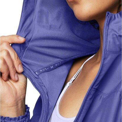 Purple - Lifestyle - Under Armour Womens-Ladies Rush Lightweight Jacket