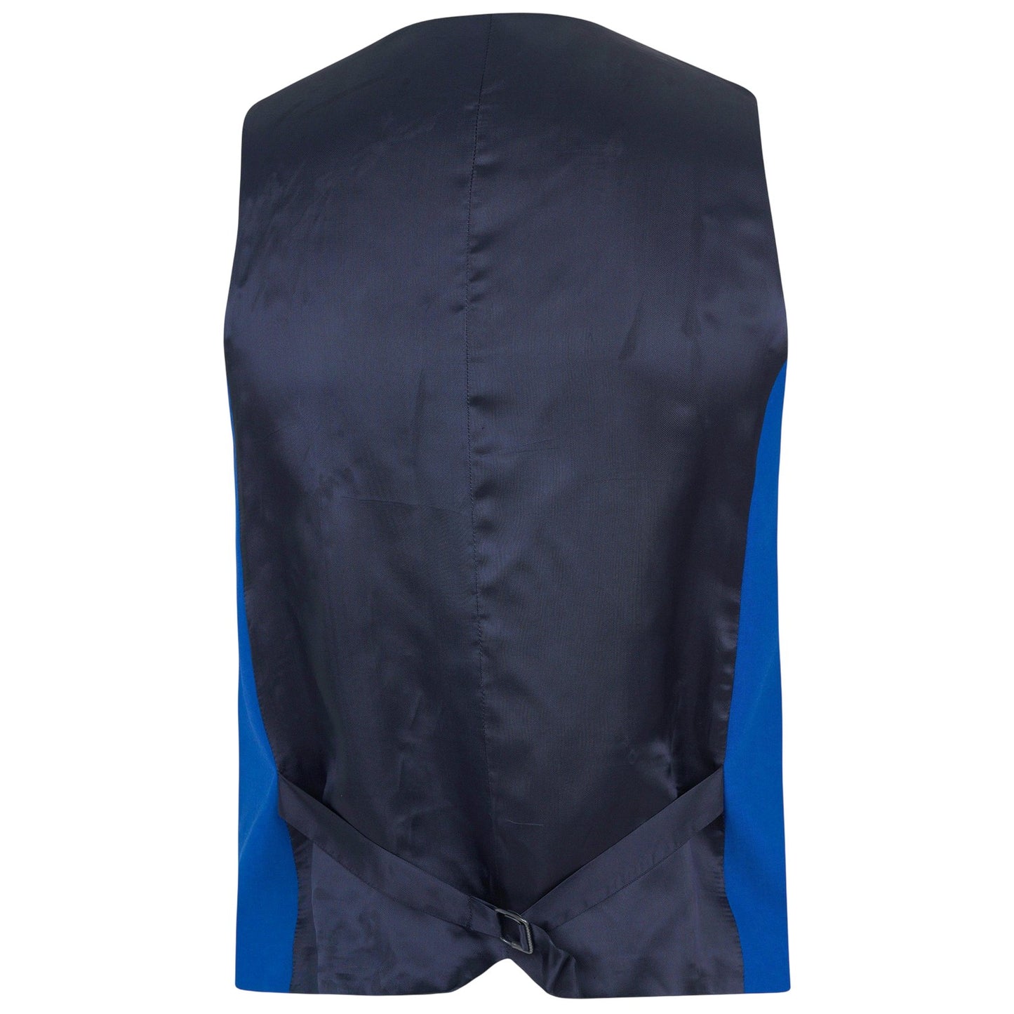 Bright Blue - Back - Without Prejudice Mens Wool Blend Slim Waistcoat