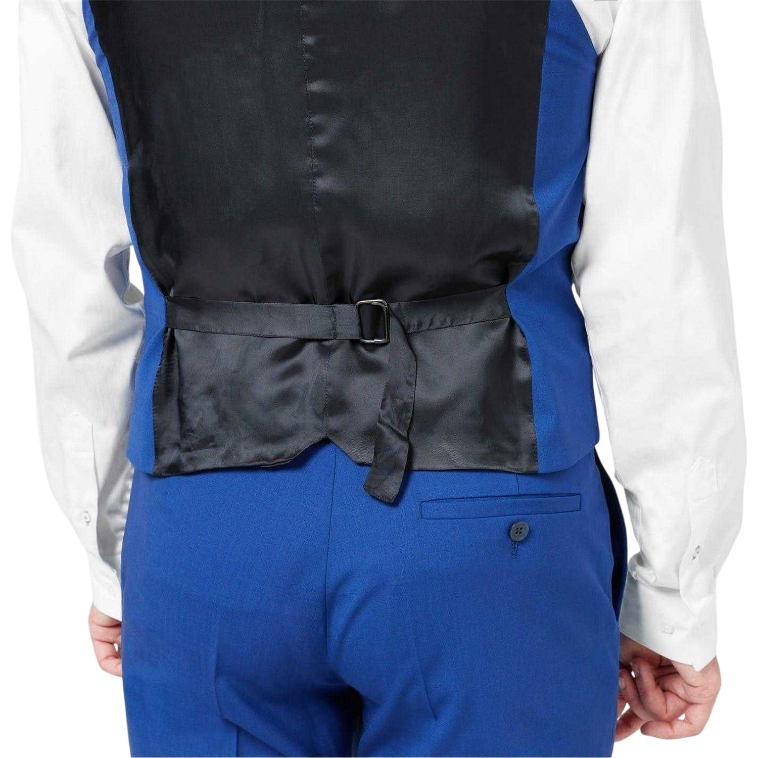 Bright Blue - Lifestyle - Without Prejudice Mens Wool Blend Slim Waistcoat