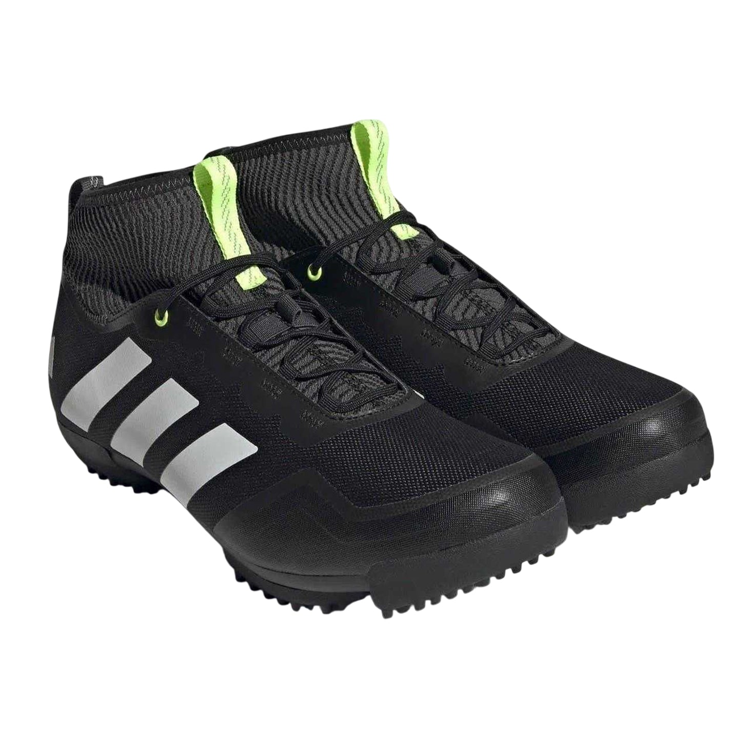 Core Black - Pack Shot - Adidas Childrens-Kids The Gravel Shoe 2.0 3 Stripes Cycling Shoes