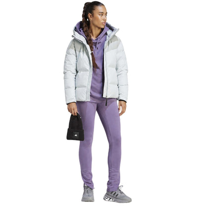 Purple - Pack Shot - Adidas Womens-Ladies Future Icons Triple Stripe Tracksuit Bottoms