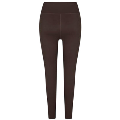 Espresso - Back - USA Womens-Ladies Nylon Leggings