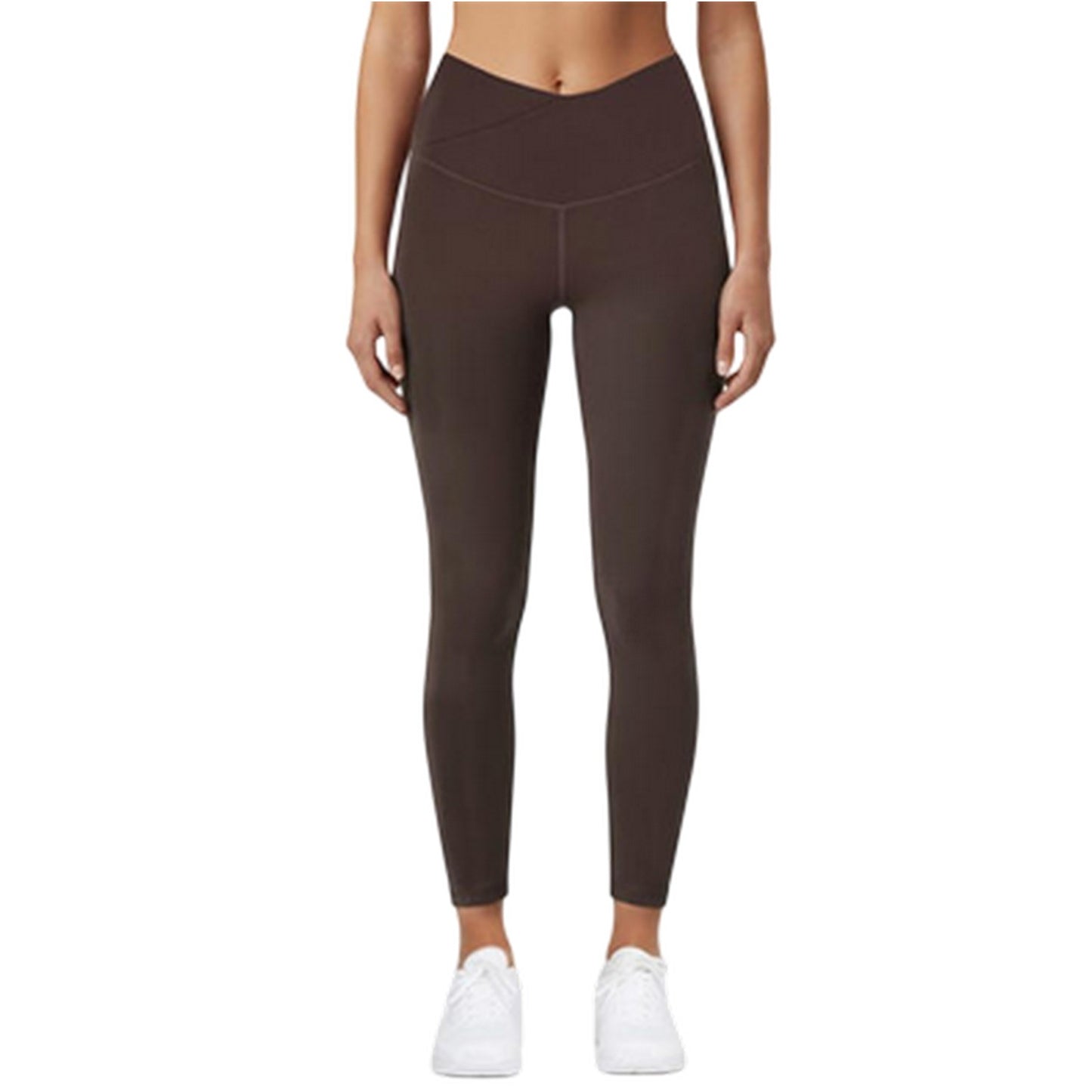 Espresso - Side - USA Womens-Ladies Nylon Leggings