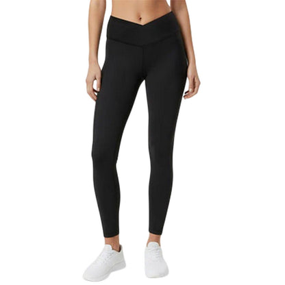 Black - Side - USA Womens-Ladies Nylon Leggings