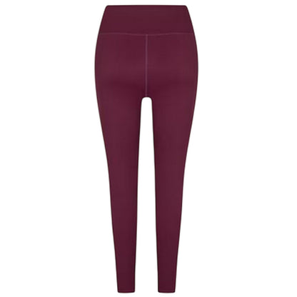 Dark Cherry - Back - USA Womens-Ladies Nylon Leggings