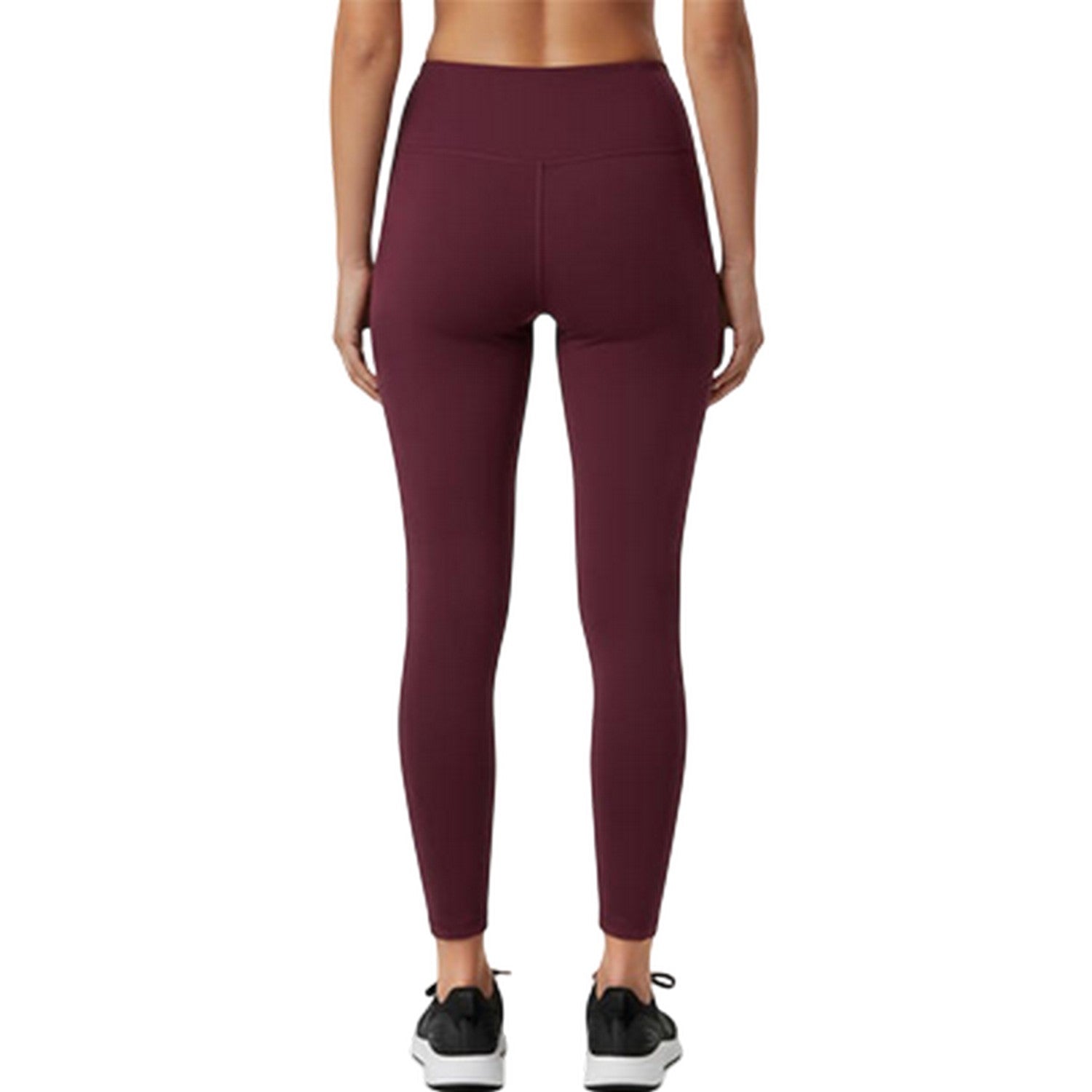 Dark Cherry - Lifestyle - USA Womens-Ladies Nylon Leggings