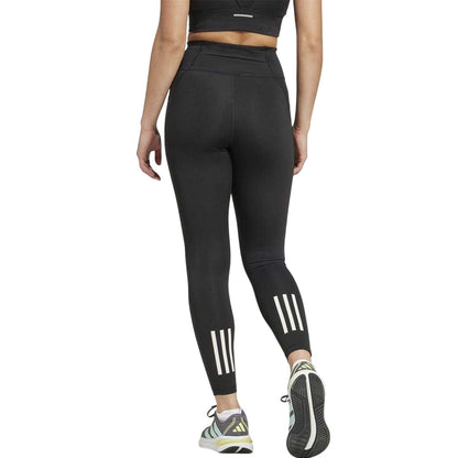 Black - Back - Adidas Womens-Ladies Own The Run Tight 7-8 Leggings