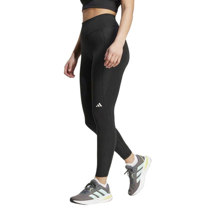 Black - Pack Shot - Adidas Womens-Ladies Own The Run Tight 7-8 Leggings