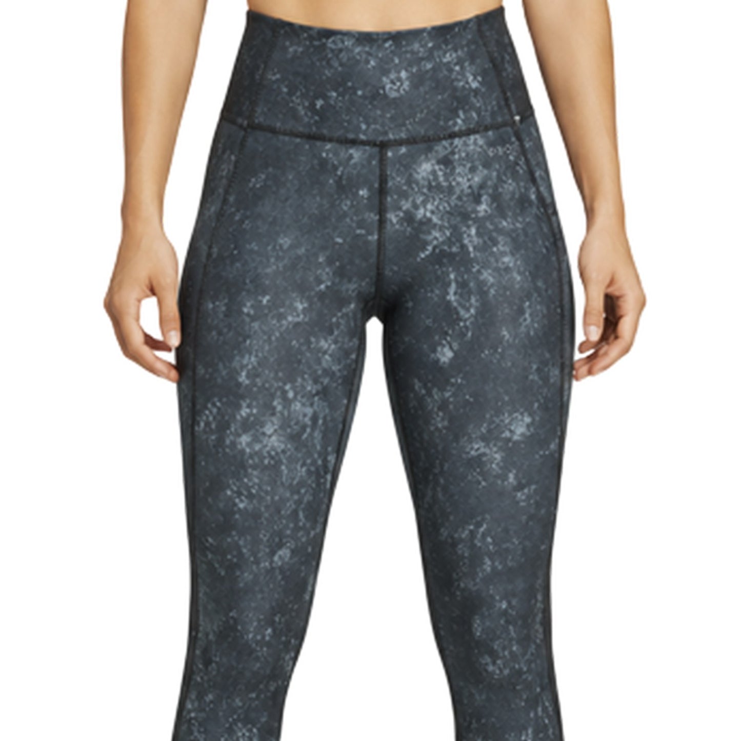 Black - Side - USA Pro Womens-Ladies High Rise Leggings