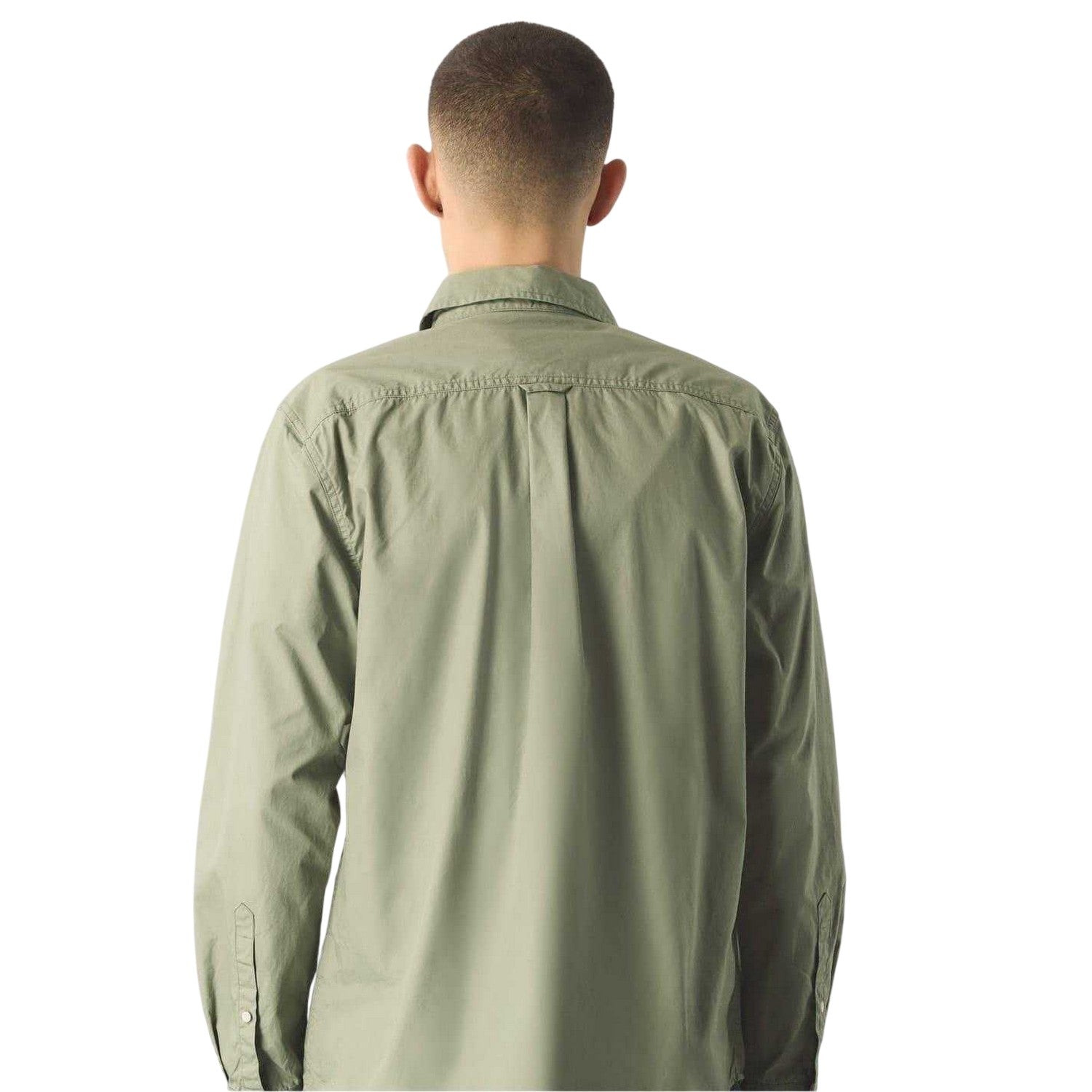 Green - Back - Pretty Green Mens Brentwood Long-Sleeved Shirt
