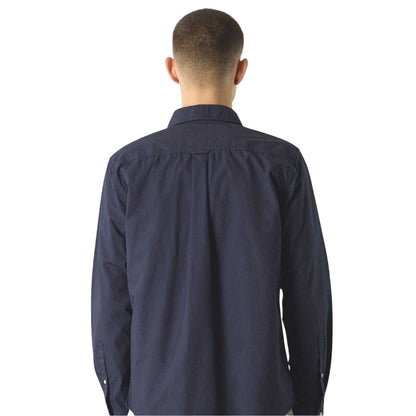 Navy - Back - Pretty Green Mens Brentwood Long-Sleeved Shirt